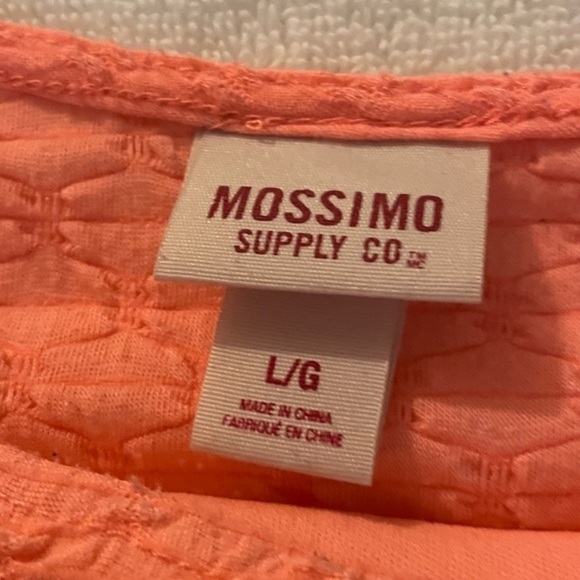 Large Mossimo pink coral color lined sleeveless A line flare stretch midi dress - Picture 10 of 14